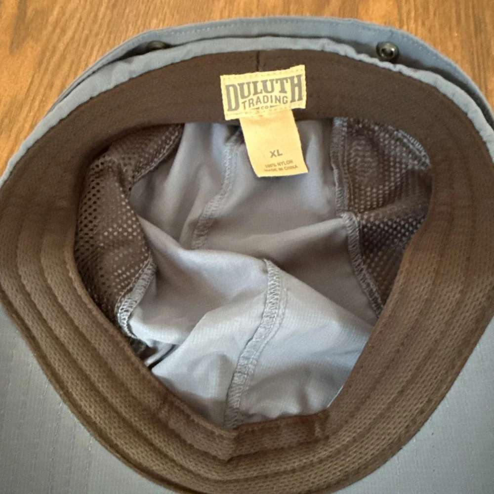 Duluth Trading Co  Armachillo Fishing Sun Hat Removable Cape Flap Cap Size XL